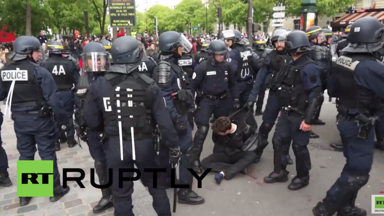 Paris kommt nicht zur Ruhe: Wieder Verhaftungen und Zusammenstöße bei Protesten gegen Arbeitsreform