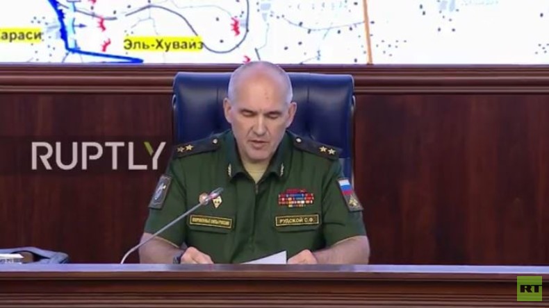 Live: Russisches Verteidigungsministerium gibt Lagebericht zu Syrien (englische Übersetzung)