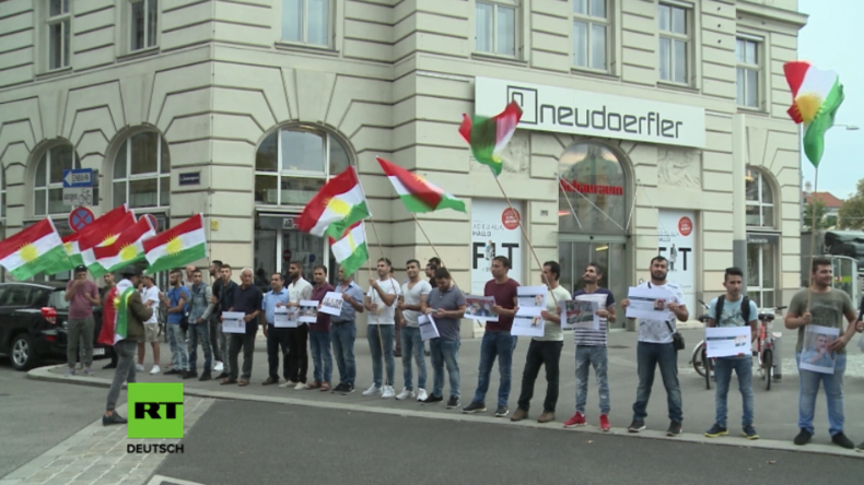 Österreich: Protest vor syrischer Botschaft in Wien gegen Gewalt an Kurden