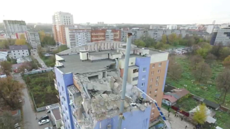 Russland: Massive Gasexplosion reißt Obergeschosse von Wohnblock weg 