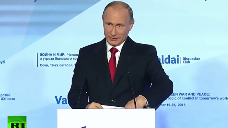 Live: Putin hält Ansprache bei Jahrestagung des Waldai-Clubs [deutsche Übersetzung]