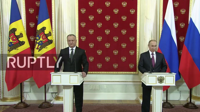 Live: Putin gibt mit neuem „pro-russischem“ Präsidenten Moldawiens gemeinsame Pressekonferenz