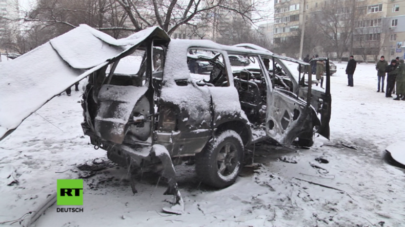 Autobomben-Anschlag in Lugansker Volksrepublik: Ukrainischer Geheimdienst unter Verdacht