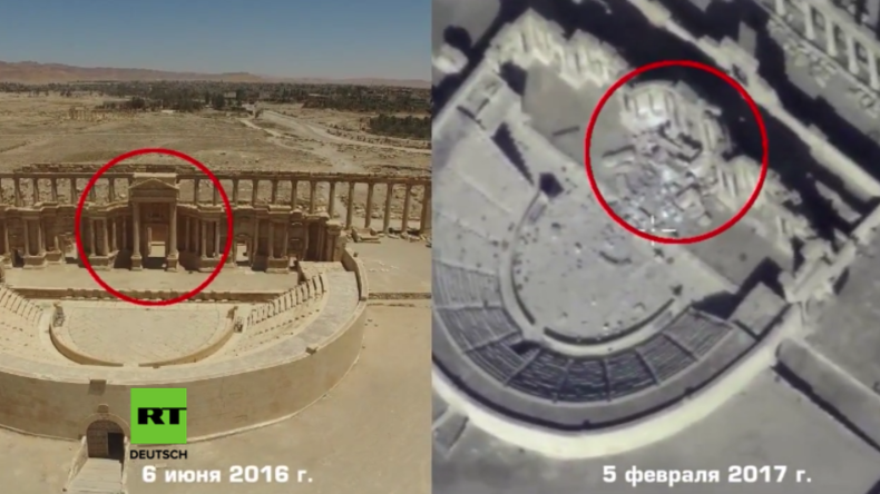 Es stand fast 2.000 Jahre - IS sprengt Palmyras berühmtes Amphitheater in die Luft