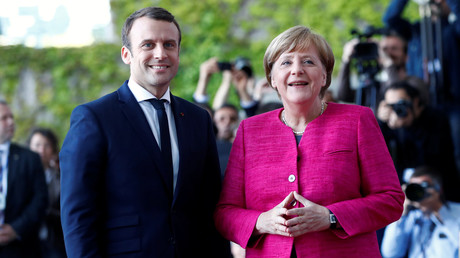 Live aus Berlin: Pressekonferenz mit Merkel und neuem französischen Präsidenten Macron