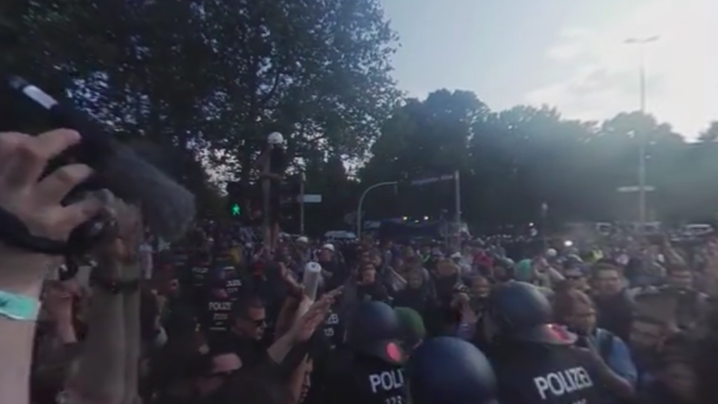 Volle Immersion: Proteste gegen G20-Gipfel in Hamburg im 360-Grad-Format