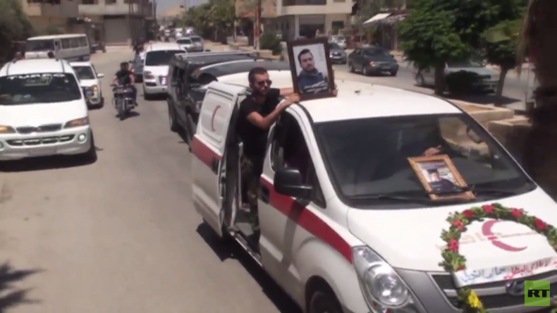 Syrien: Beerdigung des getöteten RT Arabic-Journalisten Khaled Al-Khatib