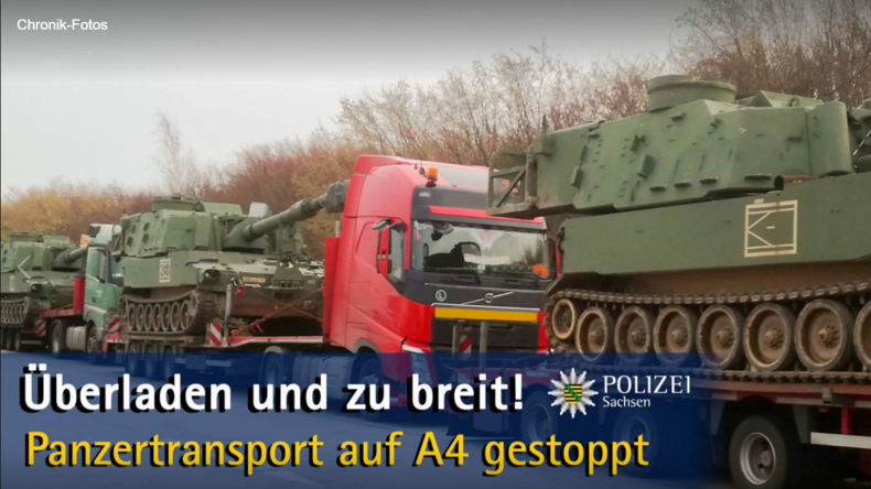 Gestoppte Panzer auf A4: US-Spezialkräfte zur Umladung nach Sachsen beordert