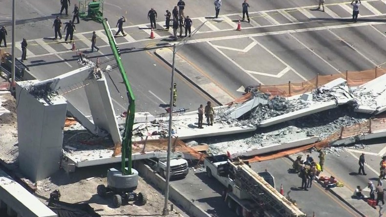 Fußgängerbrücke stürzt in Miami ein: Mehrere Tote und Verletzte