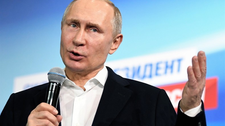Wladimir Putins erster Auftritt nach Bekanntgabe vorläufiger Wahlergebnisse