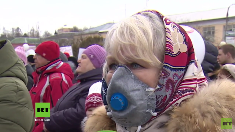 Tausende fordern Schließung von giftiger Abfalldeponie im Moskauer Gebiet (Video)