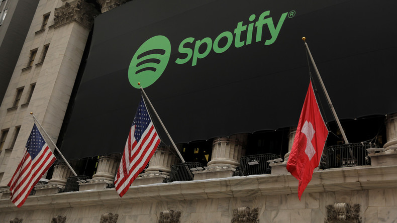 Fauxpas an der New Yorker Börse: Schwedens Spotify mit Schweizer Fahne begrüßt