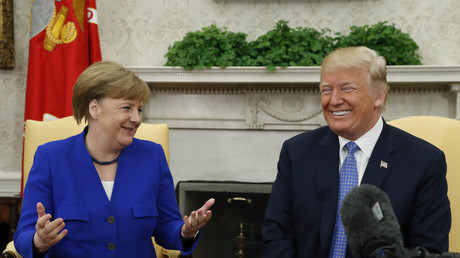 LIVE: Gemeinsame Pressekonferenz von Kanzlerin Merkel und US-Präsident Trump