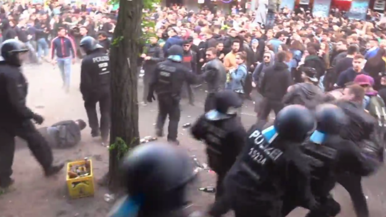 Alle Jahre wieder: Berlin-Kreuzberg versinkt am 1. Mai erneut im Chaos