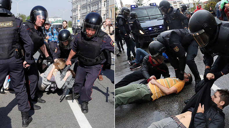 EU-Doppelstandards: Illegale Demo in Russland auflösen böse - Demo niederknüppeln in Katalonien gut