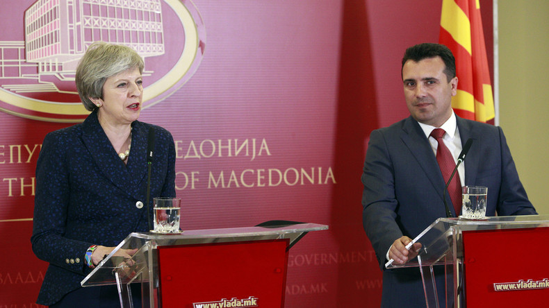 Theresa May in Mazedonien: Russischen Einfluss auf dem West-Balkan verhindern