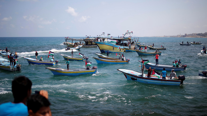Proteste in Gaza: Palästinenser versuchen Blockade auf dem Seeweg zu durchbrechen