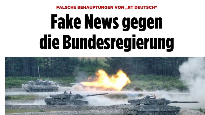 Dekonstruktion: BILD-Zeitung wirft RT Deutsch "Fake News gegen die Bundesregierung" vor