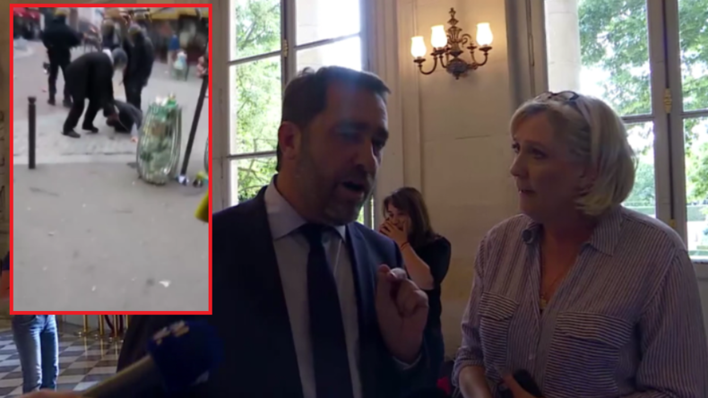 Wortgefecht zwischen Le Pen und Macron-Lager nach Video von prügelndem Macron-Leibwächter