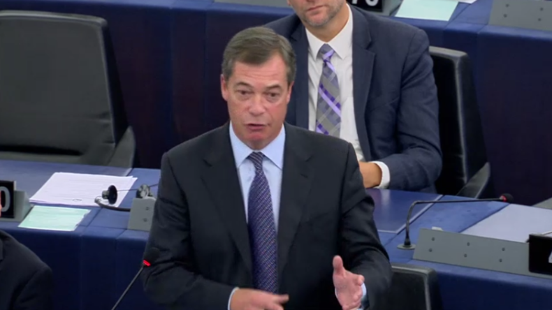 Farage zu Juncker-Ansprache: EU ignoriert Bürger und mutiert zum antinationalen Machtzentrum