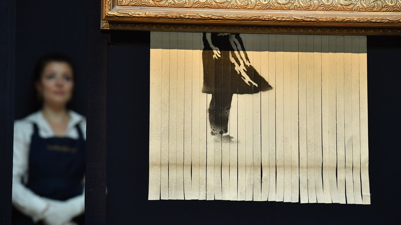 "Director's Cut" gescheitert: Banksy wollte sein Werk bei Auktion vollständig zerstören