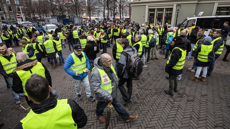 Hunderte bei "Gelbwesten"-Demonstrationen in Niederlanden