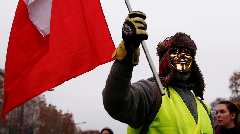 LIVE: Gelbwesten protestieren achte Woche in Folge in Paris