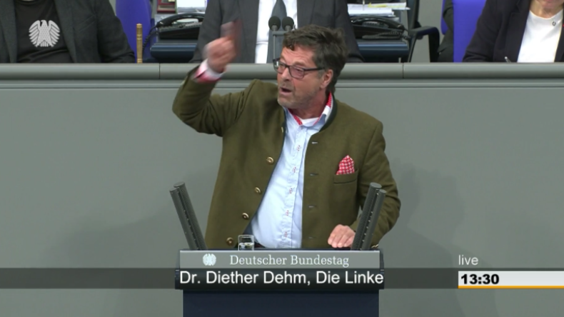 Diether Dehm in Bundestagsdebatte zur AfD: Ausbeutung und Hetze – Sie sind keine Alternative!