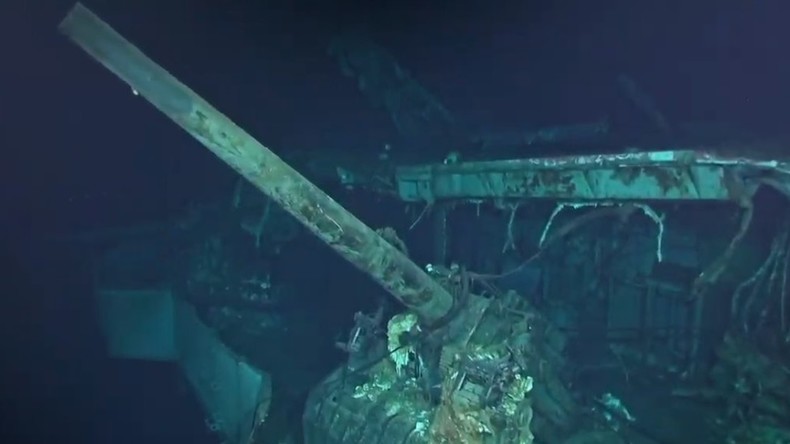 Wrack des 'Doolittle Raid'-Flugzeugträgers USS Hornet aus 2. Weltkrieg  im Südpazifik gefunden
