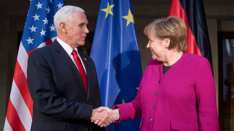 Münchner Sicherheitskonferenz: Schlagabtausch zwischen US-Vize Pence und Kanzlerin Merkel