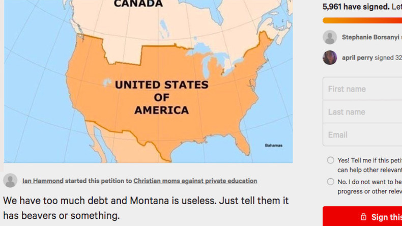 Tausende unterzeichnen Petition für Verkauf des "nutzlosen" US-Bundesstaates Montana an Kanada