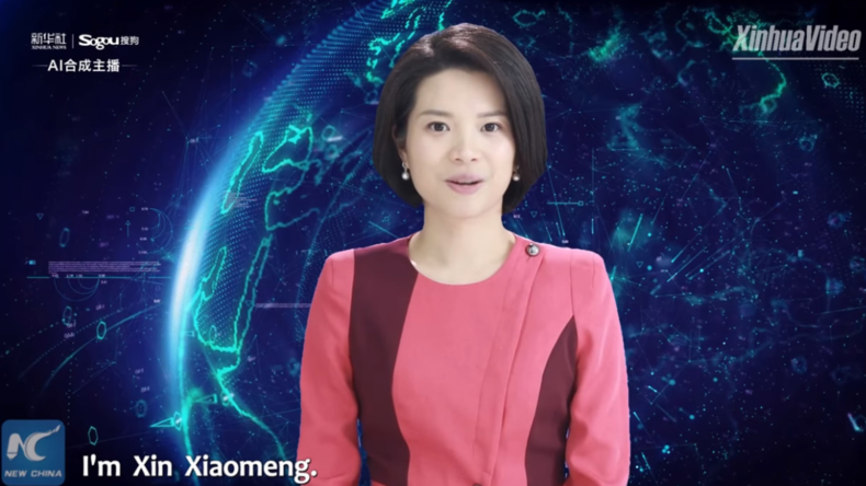 Blick in die Zukunft: Chinesischer Sender präsentiert weltweit erste virtuelle Moderatorin