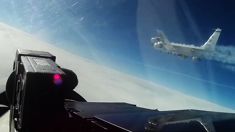 US-Aufklärungsflugzeug vom russischen Jäger über Ostsee abgefangen (Video)