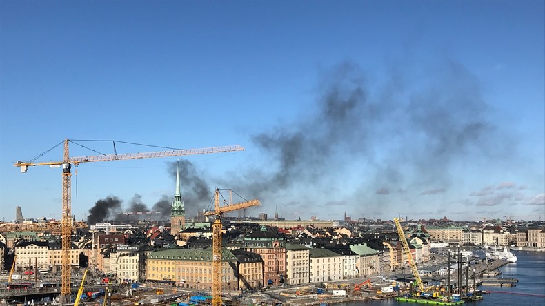 Bus explodiert im Zentrum Stockholms