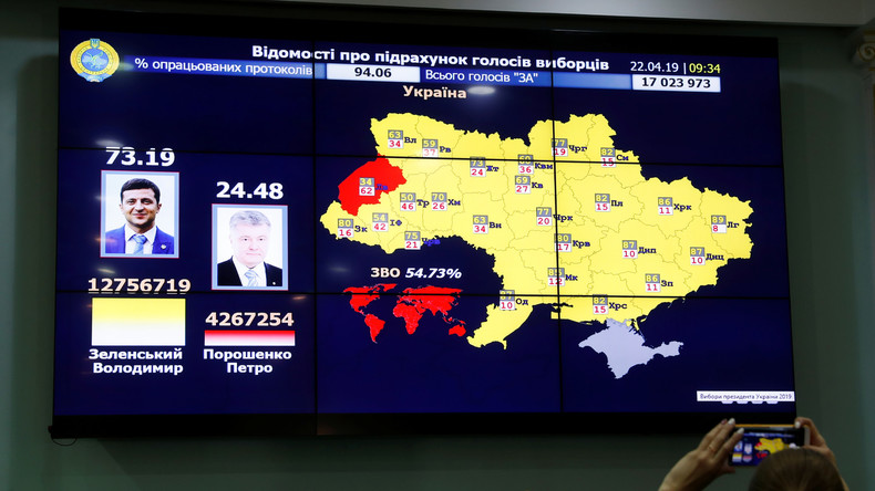 Vorläufige Ergebnisse der Ukraine-Stichwahl: Knappe Dreiviertelmehrheit für Wladimir Selenskij 