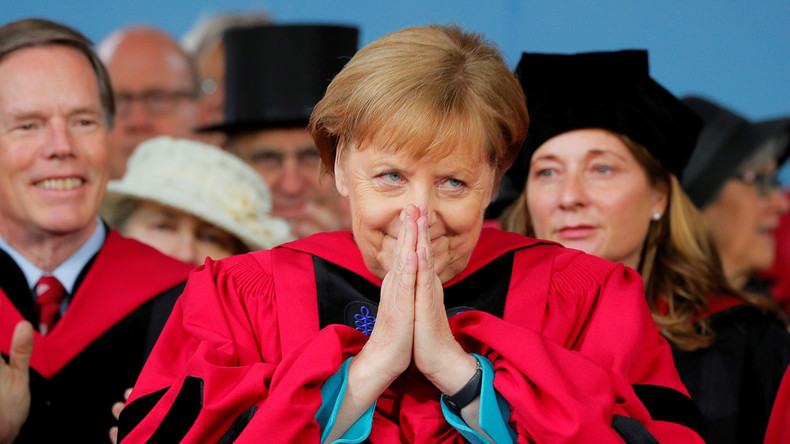 LIVE: Angela Merkel spricht an der Harvard-Universität