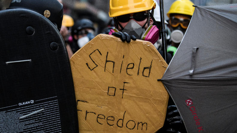 Protestler in Hongkong: "Aggression ist manchmal notwendig"