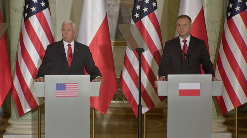Mike Pence in Polen: "Werden 1.000 weitere Soldaten in die 'Zitadelle der Freiheit' entsenden"