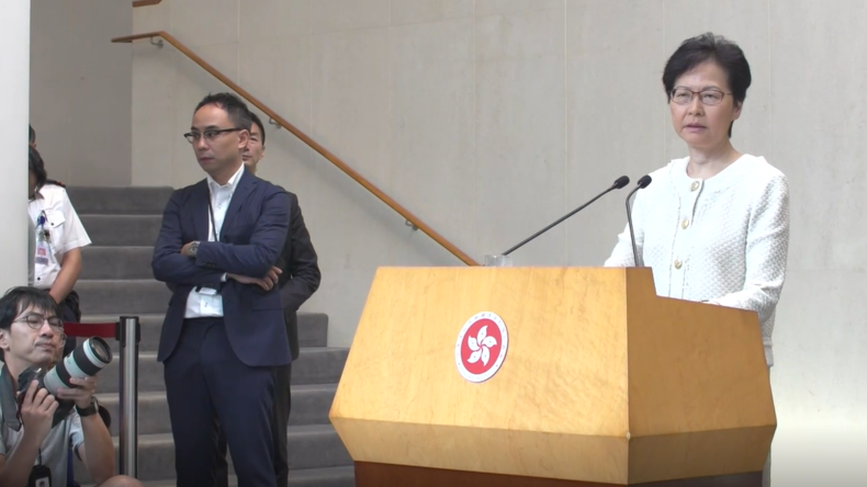 Hongkong: Regierungschefin warnt USA vor Einmischung in innere Angelegenheiten