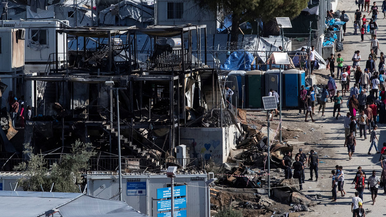 Ausschreitungen in Flüchtlingslager auf Lesbos nach Brand mit mehreren Toten