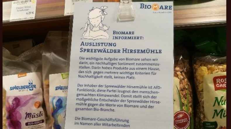 Leipziger Bioladen listet Zulieferer aus – weil dessen Inhaber AfD-Politiker ist