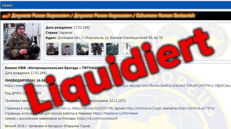 UN-Vertretung in der Ukraine fordert sofortige Löschung der Webseite mit Feindesliste