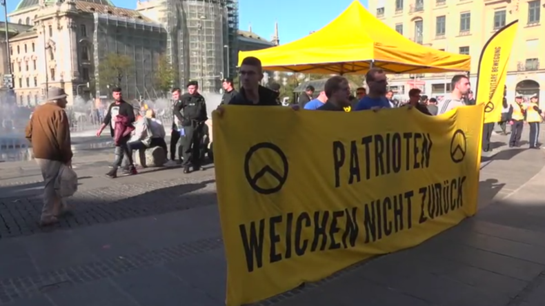 Deutschland: Gegenproteste bei Demo der Identitären