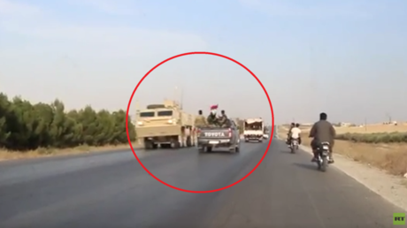 Fliegender Wechsel: Abziehende US-Soldaten begegnen einrückender syrischer Armee