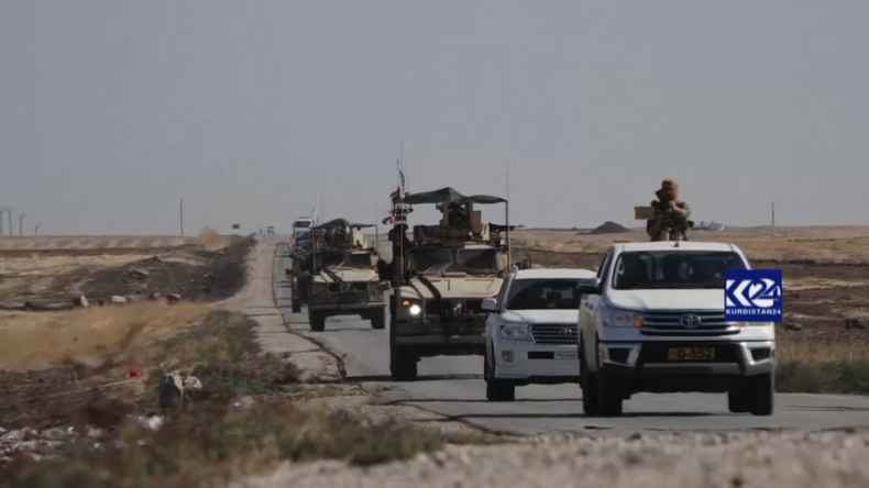 US-Spezialeinheiten und kurdische Kämpfer patrouillieren nahe Ölanlagen im Norden Syriens