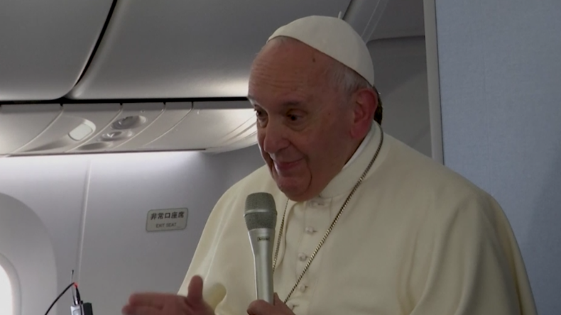 Papst wirft Westen Heuchelei im Zusammenhang mit Waffengeschäften vor