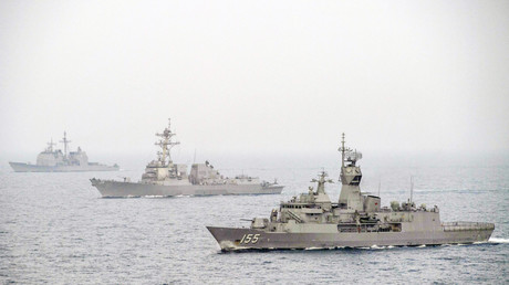 US-geführte Marinekoalition zur "Sicherung" der Straße von Hormus eröffnet Zentrale in Bahrain