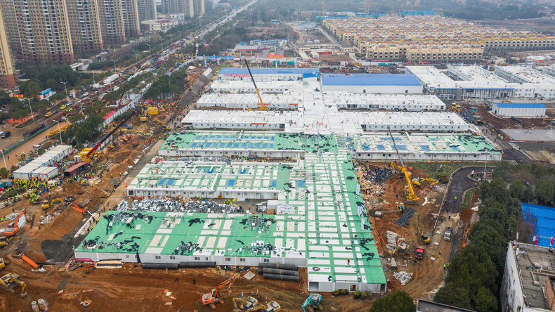 Wettlauf gegen die Zeit: Erste Corona-Notklinik nach nur zehn Tagen Bauzeit in Wuhan eröffnet