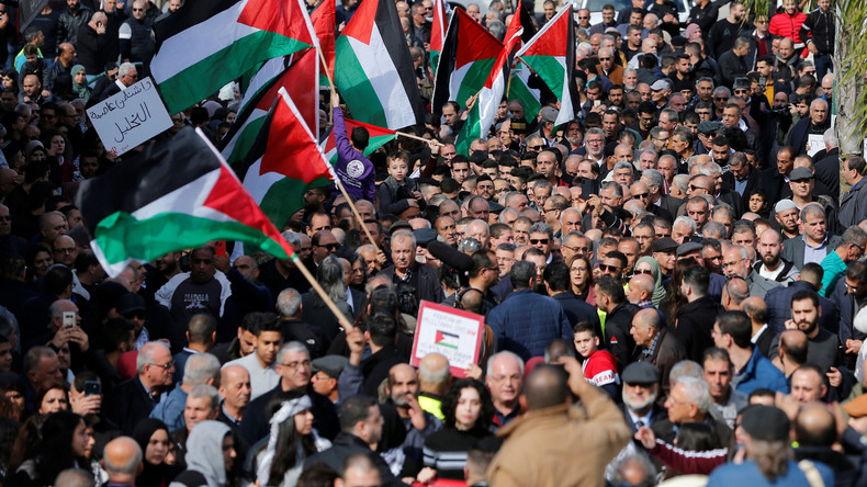 Apartheid unerwünscht: Israelis protestieren gegen Trumps "Deal des Jahrhunderts" (Video)