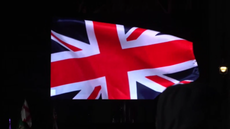 Brexit-Anhänger feiern den Austritt Großbritanniens aus der EU